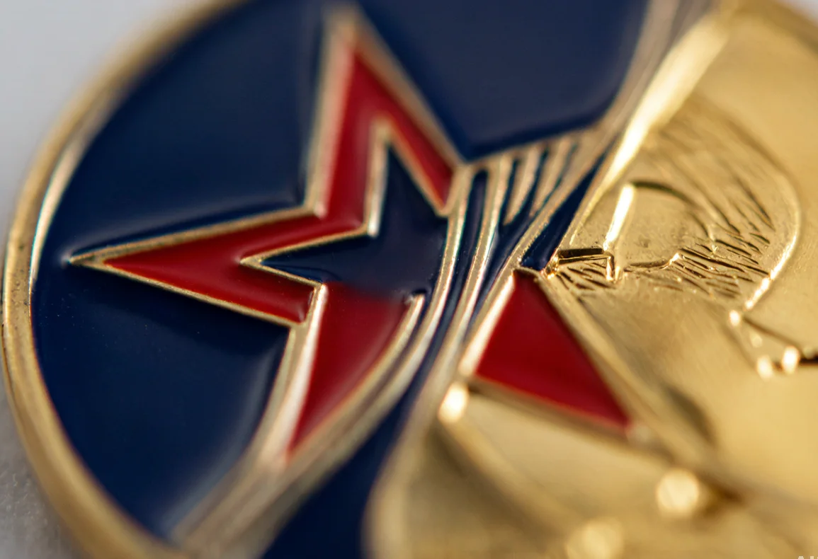 Challenge Coin Enamel Detail