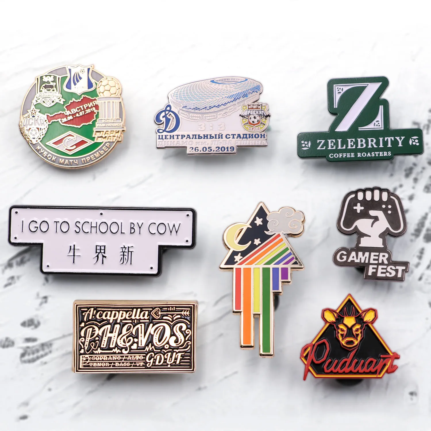 Tilpassede Badges og Pins